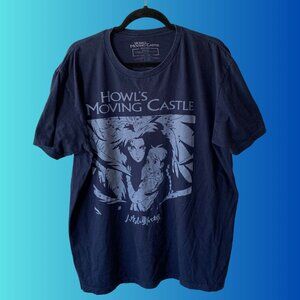 Howl’s Moving Castle Graphic T-Shirt – Studio Ghibli Anime Tee – Size XL